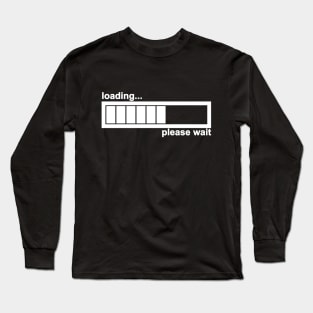 Loading... (White) Long Sleeve T-Shirt